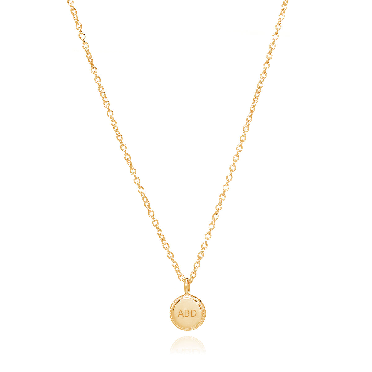 Engravable Mini Circle Necklace | Gold Jewelry | Anna Beck – Anna Beck  Designs, Inc