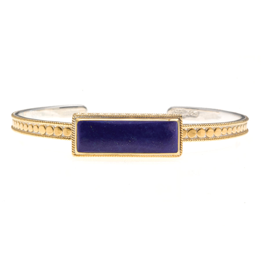 Lapis Skinny Rectangular Cuff