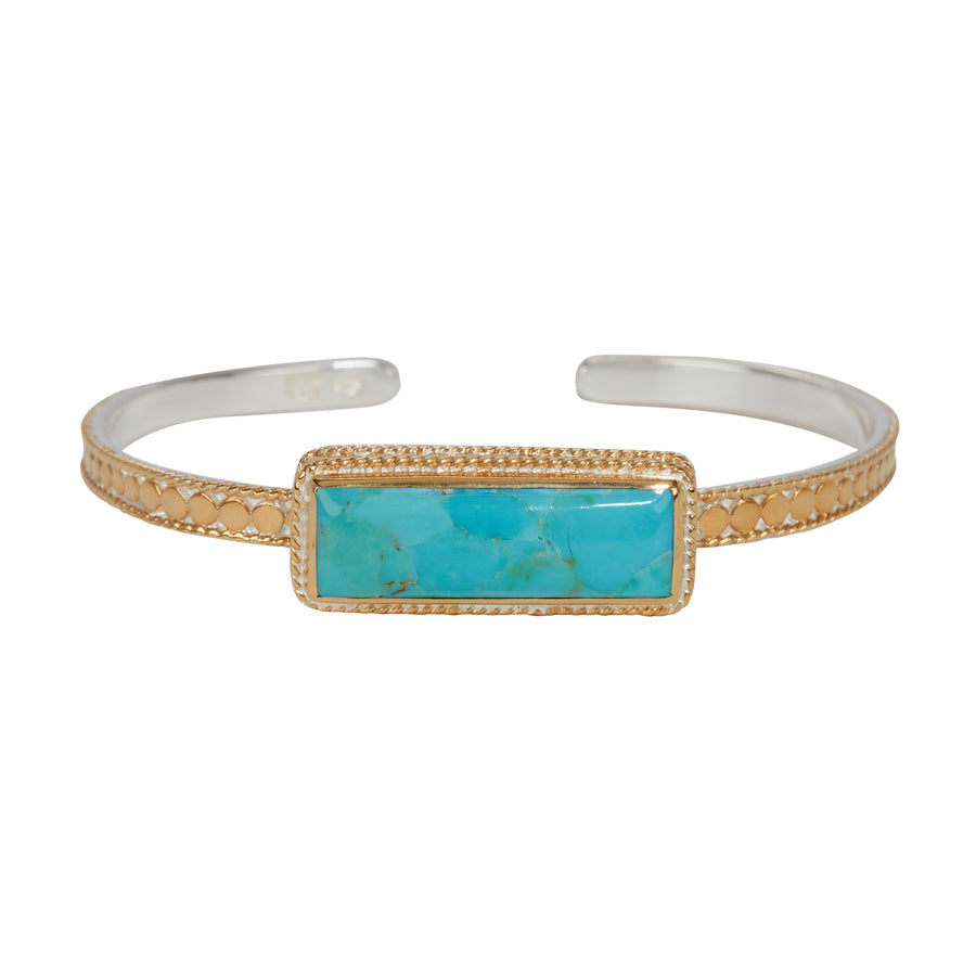 Turquoise Skinny Rectangular Cuff