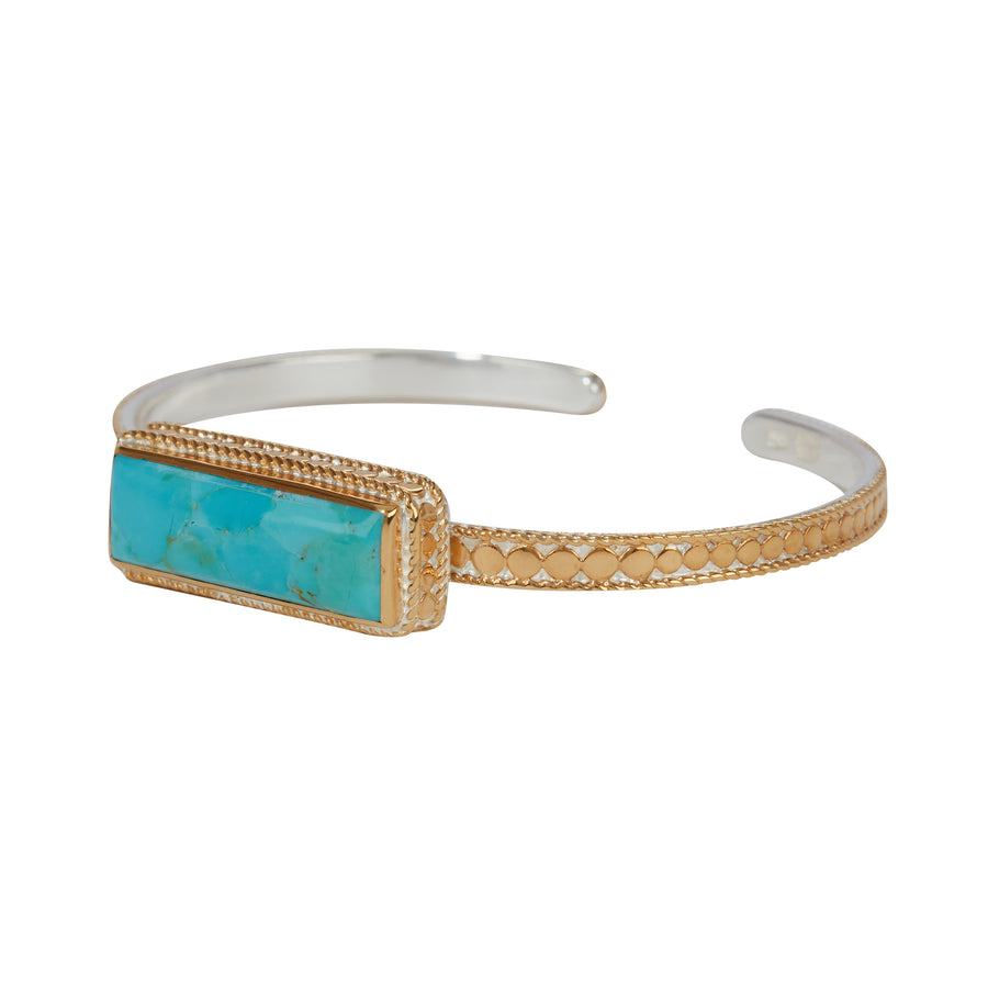 Turquoise Skinny Rectangular Cuff