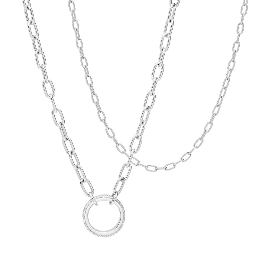 Silver Chain Necklace Gift Set