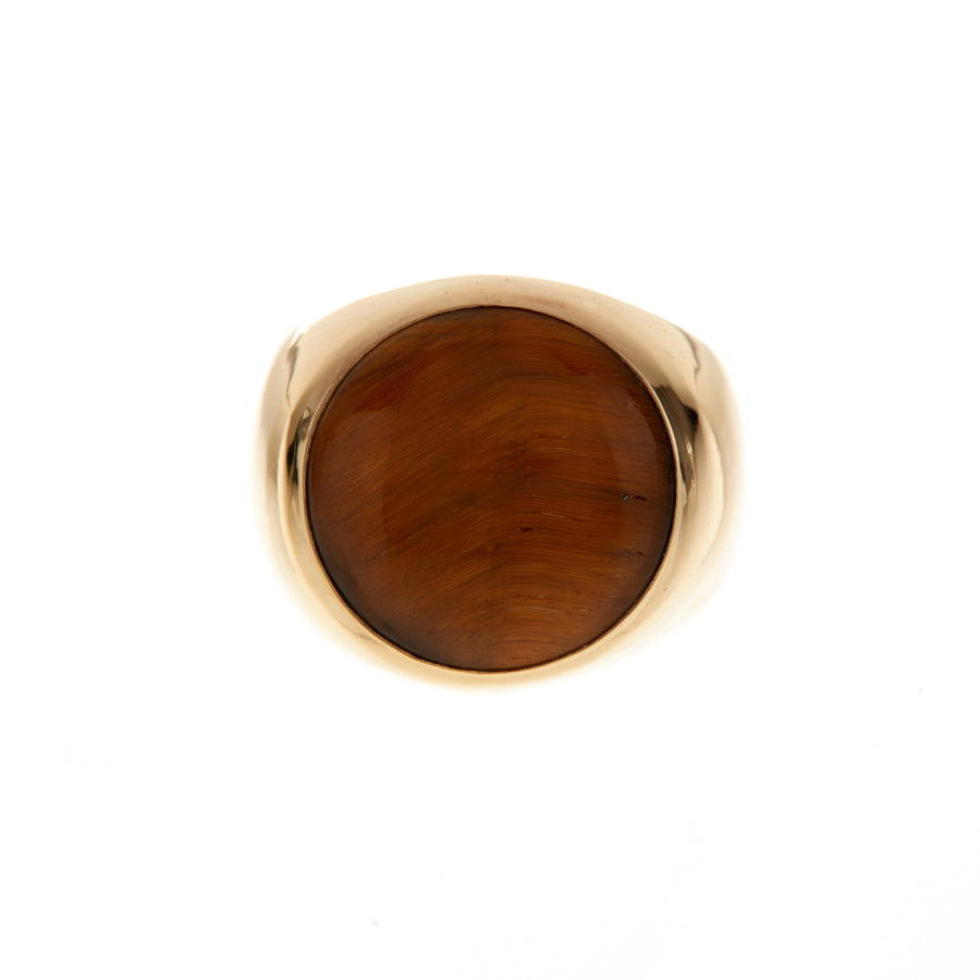 Large Tiger's Eye Signet Ring