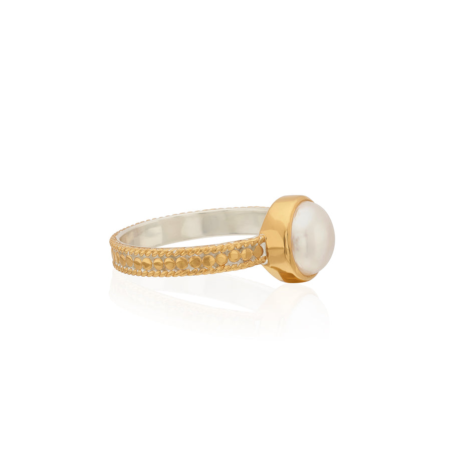 Medium Pearl Stacking Ring