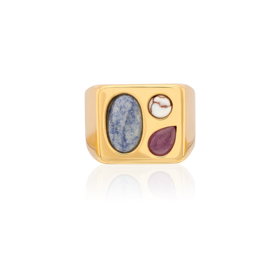 Cushion Multi-Stone Ring