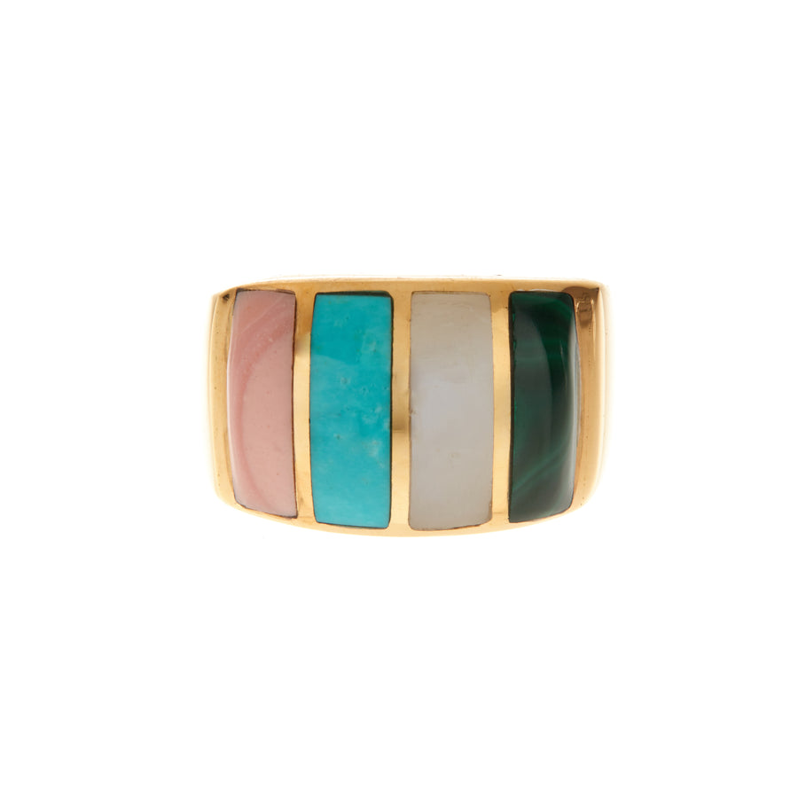 Multi-Stone Inlay Ring