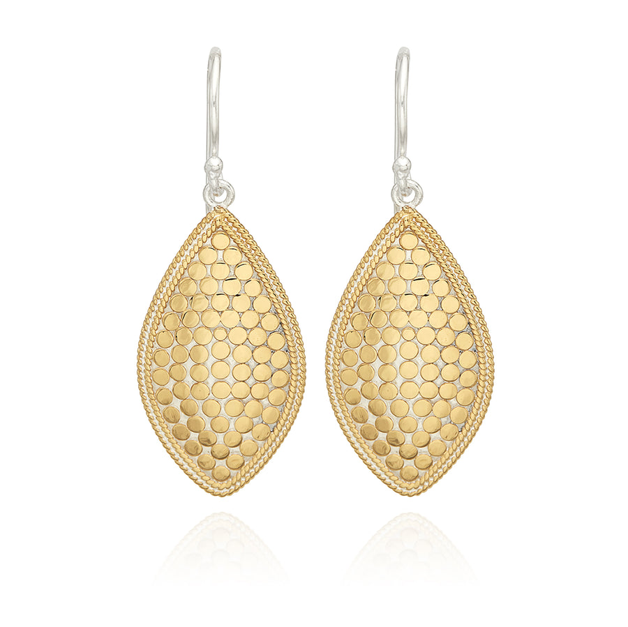 Almond Drop Earrings - Gold