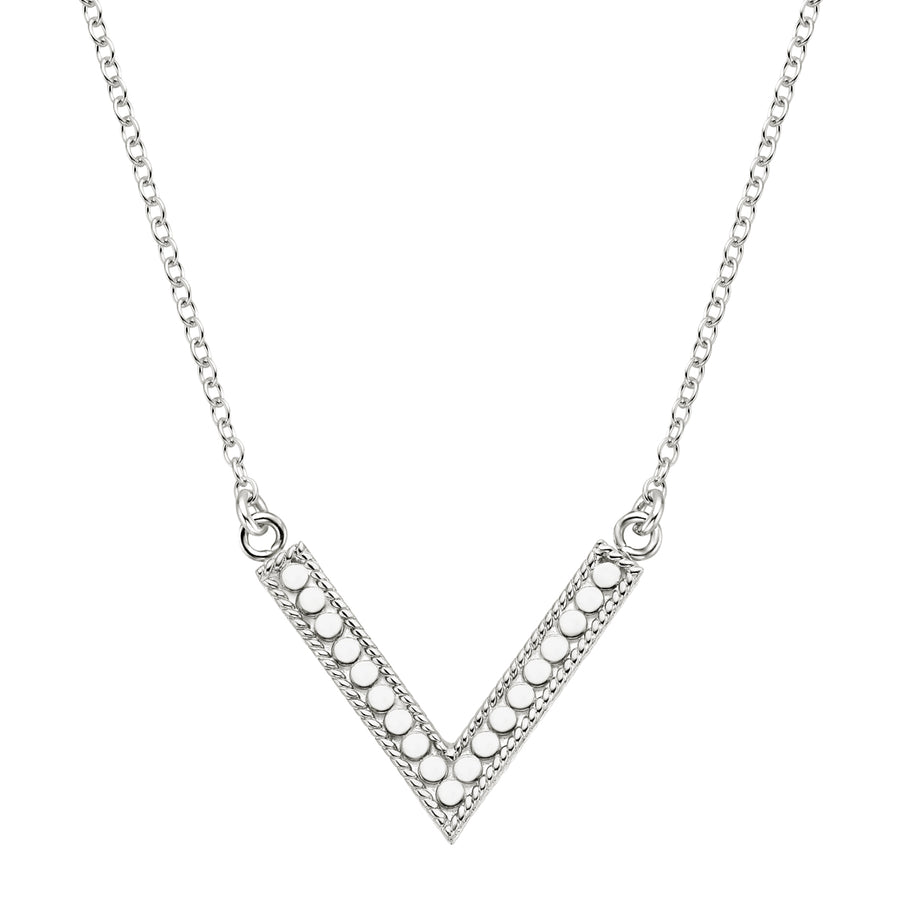 V - Necklace - Gold and Silver 