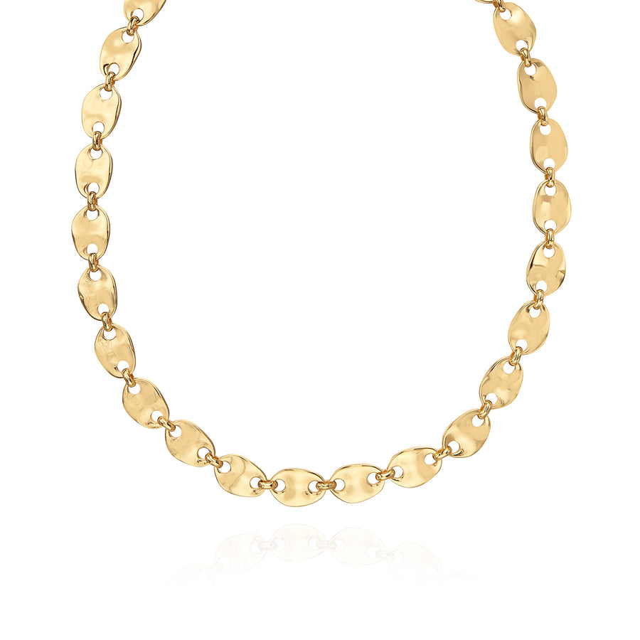 U-Chain Collar Necklace - Gold