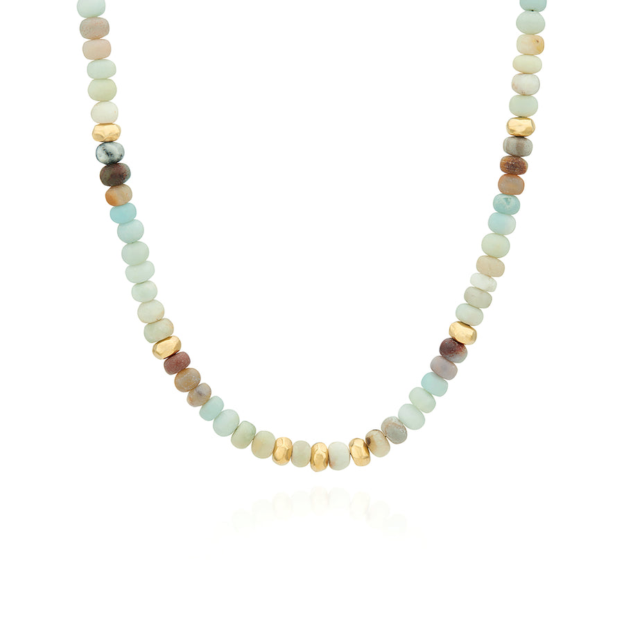 Natural Stone Mix Beaded Necklace | Handmade Jewelry | Anna Beck Jewelry