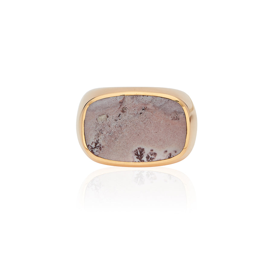 Sonora Jasper Cushion Signet Ring