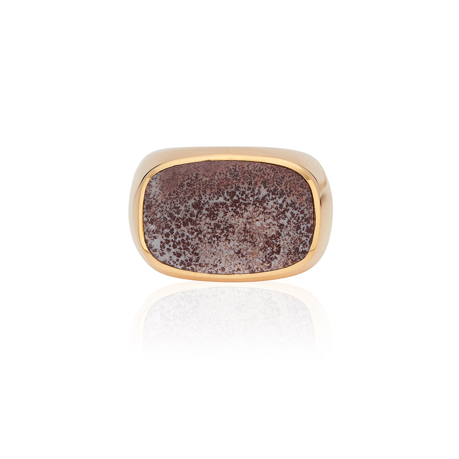 Sonora Jasper Cushion Signet Ring